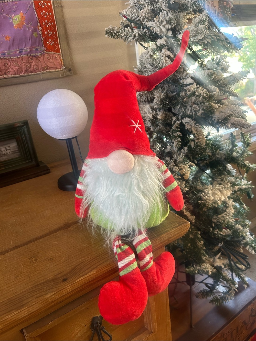 Large Christmas Gnome Plush Decor. NWOT.